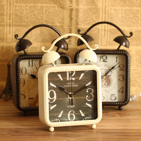 оптовая торговля-британский стиль мода железо искусство настольные часы квадратный стол часы украшения дома
оптовая торговля-британский стиль мода железо искусство настольные часы квадратный стол часы украшения дома