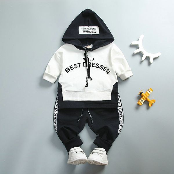 2pc toddler baby boys clothes letter long sleeves hooded coat t shirt+pants sets, White
2pc toddler baby boys clothes letter long sleeves hooded coat t shirt+pants sets, White