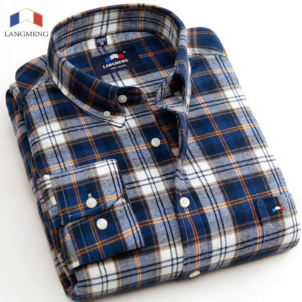 wholesale- langmeng 2016 new fashion men cotton shirts plaid casual dress shirts brand long sleeve men camisa masculina, White;black
wholesale- langmeng 2016 new fashion men cotton shirts plaid casual dress shirts brand long sleeve men camisa masculina, White;black