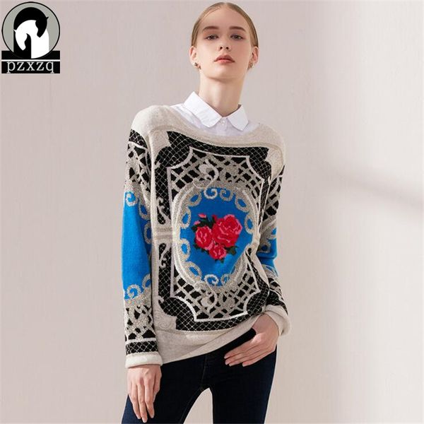 wholesale- new autumn winter women knitted sweater female knitted pullover girls all-match basic rose printing fashion wool sweaters, White;black
wholesale- new autumn winter women knitted sweater female knitted pullover girls all-match basic rose printing fashion wool sweaters, White;black