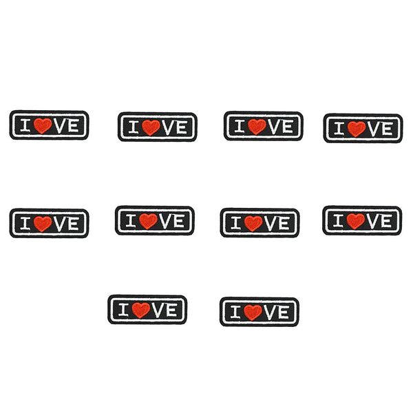 10pcs love embroidery patches for clothing iron fashion patch for cloth applique sewing accessories stickers badge on clothes iron on patch, Black
10pcs love embroidery patches for clothing iron fashion patch for cloth applique sewing accessories stickers badge on clothes iron on patch, Black
