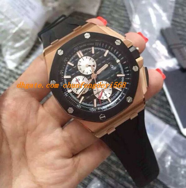 luxury wristwatch brand mens quartz chronograph 18k rose gold chrono date men's dive satch professional sport diving watches, Slivery;brown
luxury wristwatch brand mens quartz chronograph 18k rose gold chrono date men's dive satch professional sport diving watches, Slivery;brown