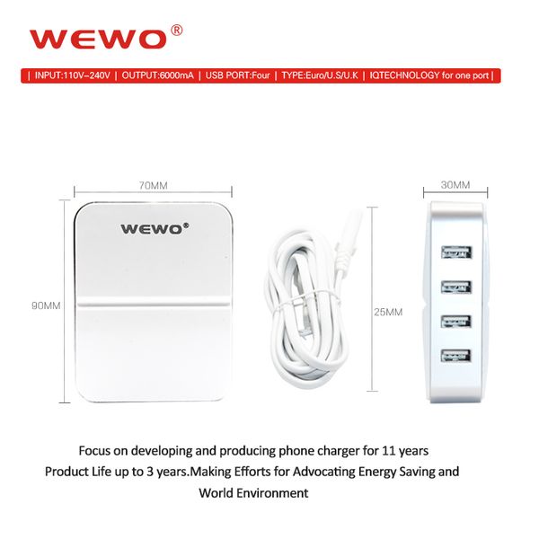 fast charging 4 ports usb wall charger adapter eu/us plug 6a usb portable home travel charger for iphone galaxy mobile phone chargers
fast charging 4 ports usb wall charger adapter eu/us plug 6a usb portable home travel charger for iphone galaxy mobile phone chargers