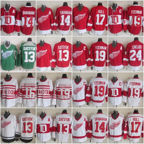 Detroit Red Wings 13 Pavel Datsyuk 14 Brendan Shanahan 17 Brett Hull 19 Steve Yzerman 16 Konstantinov Hockey Jerseys
Detroit Red Wings 13 Pavel Datsyuk 14 Brendan Shanahan 17 Brett Hull 19 Steve Yzerman 16 Konstantinov Hockey Jerseys