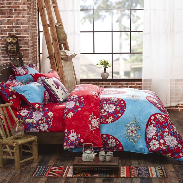 wholesale- boho bedding set floral bed linen home textiles printed duvet cover twin couvre lit direct selling
wholesale- boho bedding set floral bed linen home textiles printed duvet cover twin couvre lit direct selling