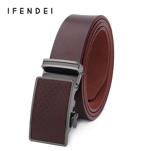 wholesale- ifendei cowhide leather belt men's automatic buckle waist belt vintage business casual belts for men brown blue plaid ceintu, Black;brown
wholesale- ifendei cowhide leather belt men's automatic buckle waist belt vintage business casual belts for men brown blue plaid ceintu, Black;brown