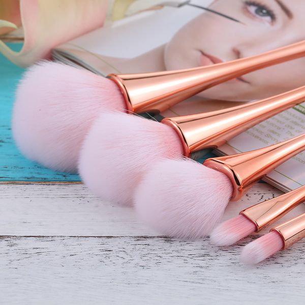 5pcs makeup brushes set cosmetic make up brush kit concealer foundation eyeshadow powder blush brush pink fiber hair tool
5pcs makeup brushes set cosmetic make up brush kit concealer foundation eyeshadow powder blush brush pink fiber hair tool
