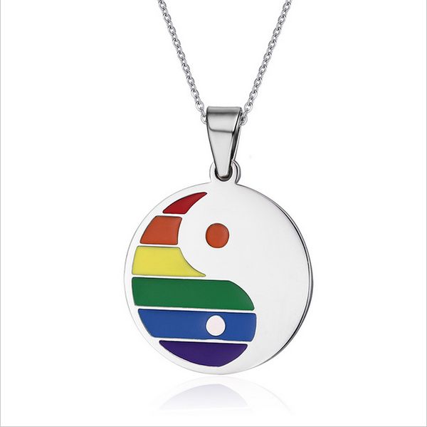 fashion women men rainbow necklaces& pendants jewelry tai chi bagua design stainless steel pendants ppn-027, Silver
fashion women men rainbow necklaces& pendants jewelry tai chi bagua design stainless steel pendants ppn-027, Silver