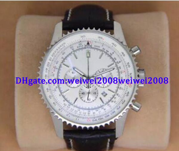 luxury watch men's 47mm navitimer white dial japan quartz movement watch with leather strap watches, Slivery;brown
luxury watch men's 47mm navitimer white dial japan quartz movement watch with leather strap watches, Slivery;brown