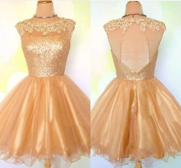 short a line homecoming dresses sheer jewel neck 2017 golden sequin mini cocktail party dresses for girls short prom dresses sale, Blue;pink
short a line homecoming dresses sheer jewel neck 2017 golden sequin mini cocktail party dresses for girls short prom dresses sale, Blue;pink
