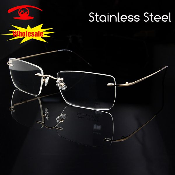 wholesale- wholesale (10pcs/lot) rimless glasses golden color women men eyeglass frames eyewear optic, Silver
wholesale- wholesale (10pcs/lot) rimless glasses golden color women men eyeglass frames eyewear optic, Silver