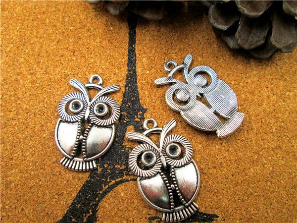 36pcs--owl charms,antique tibetan silver owls charms pendants,owl connectors 34x22mm, Bronze;silver
36pcs--owl charms,antique tibetan silver owls charms pendants,owl connectors 34x22mm, Bronze;silver