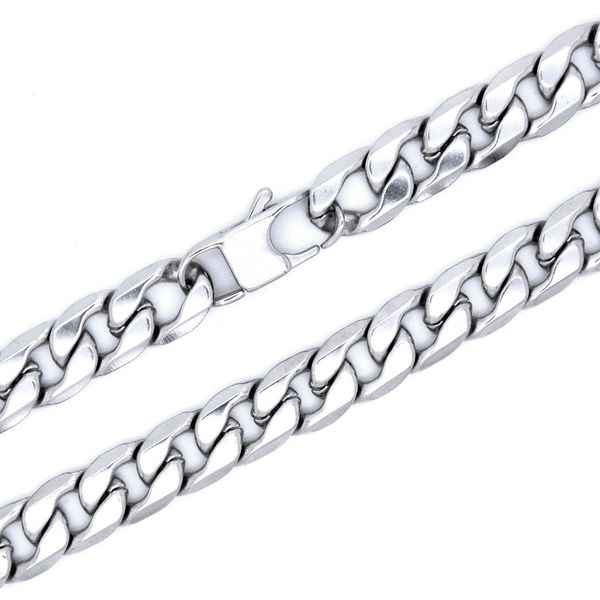 100% stainless steel necklace masculine curb chain cyberpunk jewelry 6mm width 18-36 inches 45cm-90cm, Silver
100% stainless steel necklace masculine curb chain cyberpunk jewelry 6mm width 18-36 inches 45cm-90cm, Silver