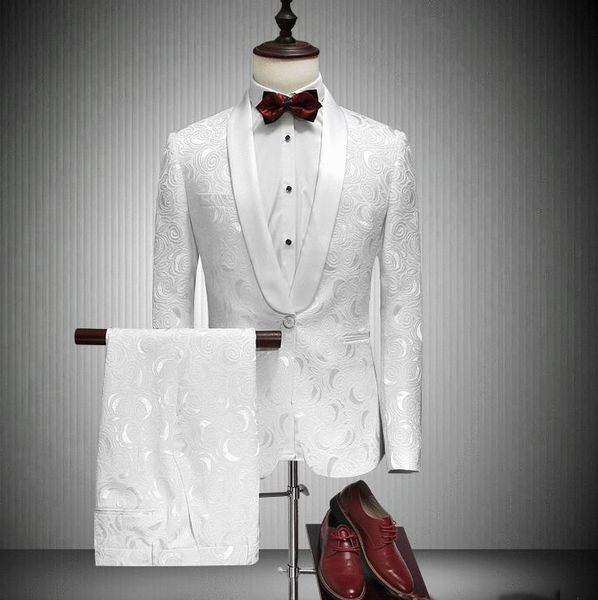 New arrival Custom made Shawel Lapel Wedding Suits Handsome White Groom Tuxedos Formal Suits groom wears Groomsman suits (Jacket+Pants)
New arrival Custom made Shawel Lapel Wedding Suits Handsome White Groom Tuxedos Formal Suits groom wears Groomsman suits (Jacket+Pants)
