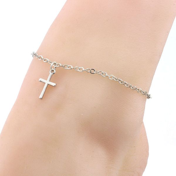 new fashion cross pendant anklets silver gold plated chain elegant foot jewelry for women ladies e0022, Red;blue
new fashion cross pendant anklets silver gold plated chain elegant foot jewelry for women ladies e0022, Red;blue