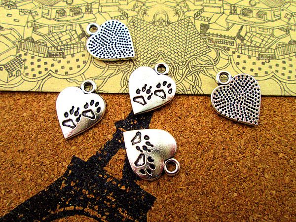 75pcs-- paws heart charms silver tone dog lovers charms pendants 17x14mm, Bronze;silver
75pcs-- paws heart charms silver tone dog lovers charms pendants 17x14mm, Bronze;silver