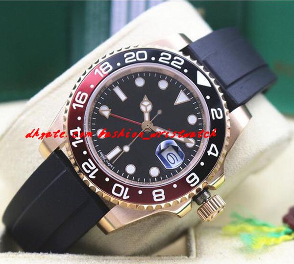 Luxury Wristwatch NEW 18k Rose Gold BLACK/RED II 116710 Rubber Bracelet Ceramic Watch Automatic Mechanical Movement Watches
Luxury Wristwatch NEW 18k Rose Gold BLACK/RED II 116710 Rubber Bracelet Ceramic Watch Automatic Mechanical Movement Watches