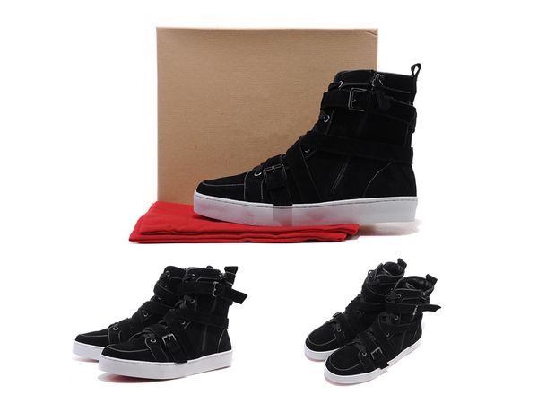 Unisex Black Suede leather Mens Casual shoes Red Bottom Lace up Top Brand Luxury Spring Autumn Flats Sneakers Dress Fashion boots with box
Unisex Black Suede leather Mens Casual shoes Red Bottom Lace up Top Brand Luxury Spring Autumn Flats Sneakers Dress Fashion boots with box