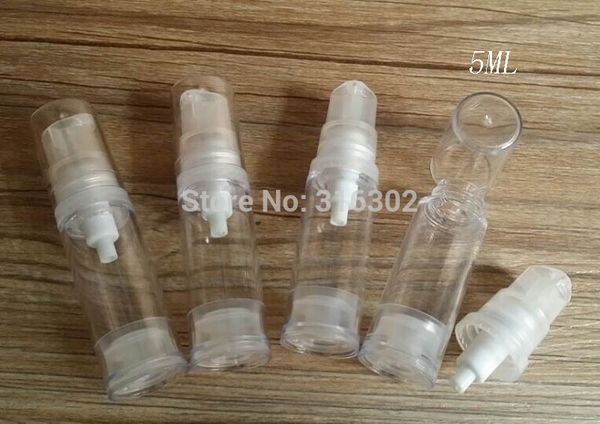 300 x 5ml Clear Empty Airless Lotion Pump Bottle With Transparent Pump Clear cap
300 x 5ml Clear Empty Airless Lotion Pump Bottle With Transparent Pump Clear cap