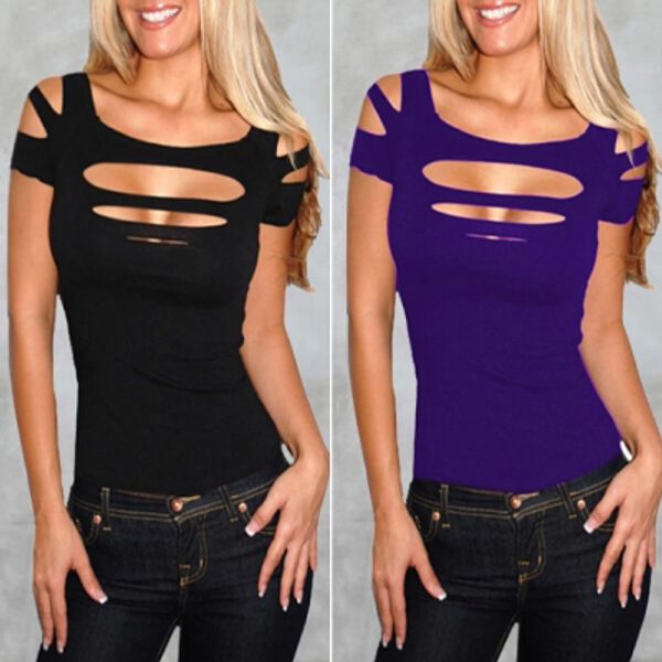 Wholesale- T Shirt Women Sexy Hollow out Tops Clothing Plus Size Off Shoulder Short Sleeve Summer T-Shirt Tees poleras de mujer Femininas
Wholesale- T Shirt Women Sexy Hollow out Tops Clothing Plus Size Off Shoulder Short Sleeve Summer T-Shirt Tees poleras de mujer Femininas