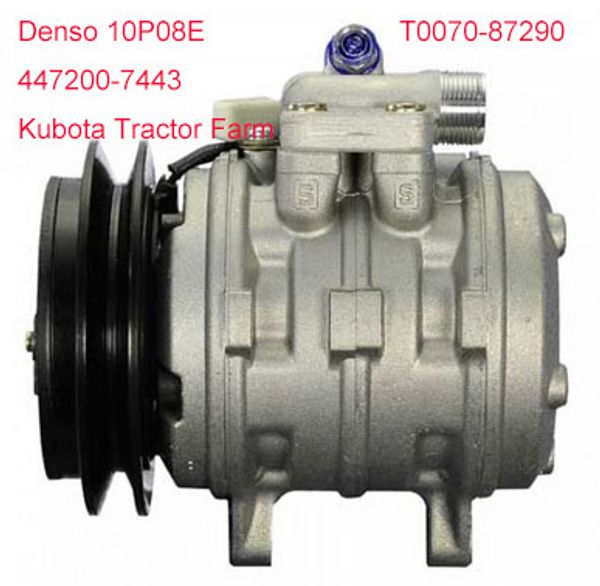 высокомарочный автоматический компрессор a/c 10p08e для фермы pn#t0070-87290 447200-7443 трактора kubota
высокомарочный автоматический компрессор a/c 10p08e для фермы pn#t0070-87290 447200-7443 трактора kubota