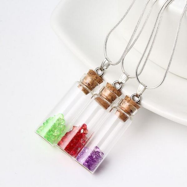 brand new handmade diy wishing bottle pendant necklace harajuku girl colorful bracelet wfn301 (with chain) mix order 20 pieces a lot, Silver
brand new handmade diy wishing bottle pendant necklace harajuku girl colorful bracelet wfn301 (with chain) mix order 20 pieces a lot, Silver