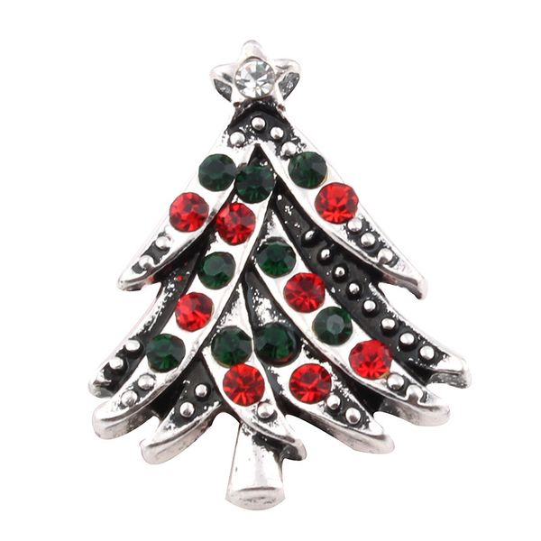 Рождественская елка подарок Кристалл 18 мм металла оснастки кнопки наручные часы