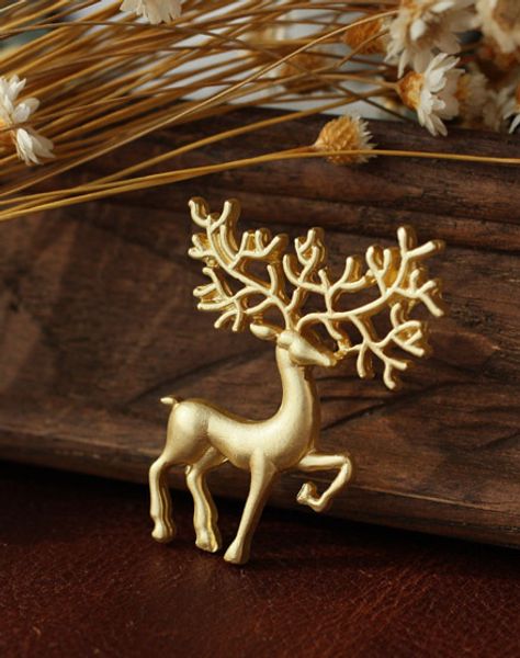 wholesale- xz013 2015 korean fashion dreams oz frosted matte gold elk art collar pin brooch for women jewelry, Gray
wholesale- xz013 2015 korean fashion dreams oz frosted matte gold elk art collar pin brooch for women jewelry, Gray