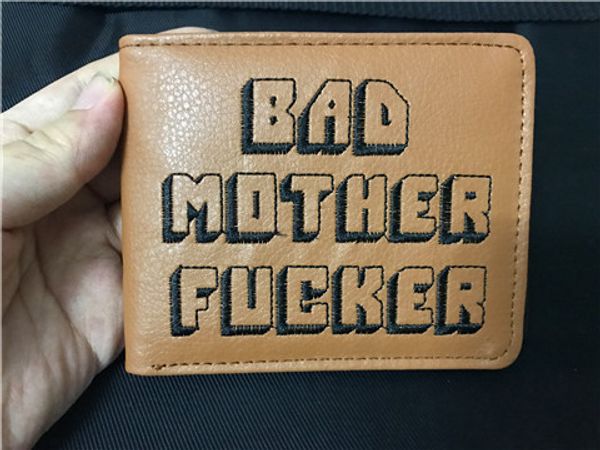 Wallet Bad Mother F*cker Leather Wallets Purse Cool Purse for Gift Unisex
Wallet Bad Mother F*cker Leather Wallets Purse Cool Purse for Gift Unisex