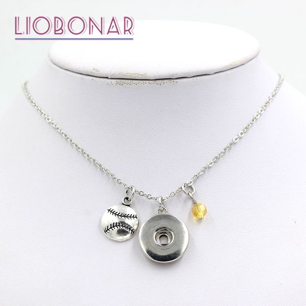 wholesale snap jewelry diy personalized gift crystal bead birthstone charm sport baseball snap necklace fit 18mm button bijoux collar, Silver
wholesale snap jewelry diy personalized gift crystal bead birthstone charm sport baseball snap necklace fit 18mm button bijoux collar, Silver