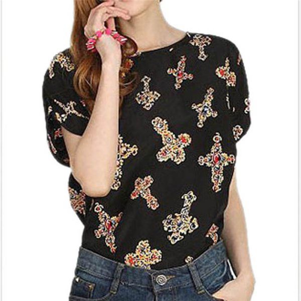 wholesale- women chiffon loose short sleeve cute t shirts print striped heart lip girls tee shirt, White
wholesale- women chiffon loose short sleeve cute t shirts print striped heart lip girls tee shirt, White