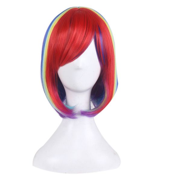 woodfestival short straight bob wig anime cosplay multicolor wig women synthetic hair wigs heat resitrant 8 colors, Black
woodfestival short straight bob wig anime cosplay multicolor wig women synthetic hair wigs heat resitrant 8 colors, Black