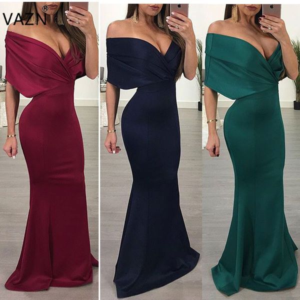 vazn women 2017 fashion bandage dress short sleeve maxi long dress strapless women dress l0152 q1118, Black;gray
vazn women 2017 fashion bandage dress short sleeve maxi long dress strapless women dress l0152 q1118, Black;gray