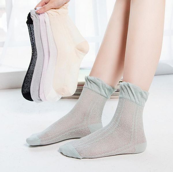 good a++ summer women's socks & hosiery pure color ice silk slim net lace loose mouth cotton sweat month pregnant women sock lw036, Black;white
good a++ summer women's socks & hosiery pure color ice silk slim net lace loose mouth cotton sweat month pregnant women sock lw036, Black;white