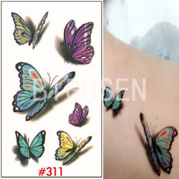 Wholesale-New 3d Butterfly Small Temporary Tattoos Stickers Tatoos Multicolored Tatoos Temporary Fake Tattoo 3d Tattoo Sticker WTAo311
Wholesale-New 3d Butterfly Small Temporary Tattoos Stickers Tatoos Multicolored Tatoos Temporary Fake Tattoo 3d Tattoo Sticker WTAo311