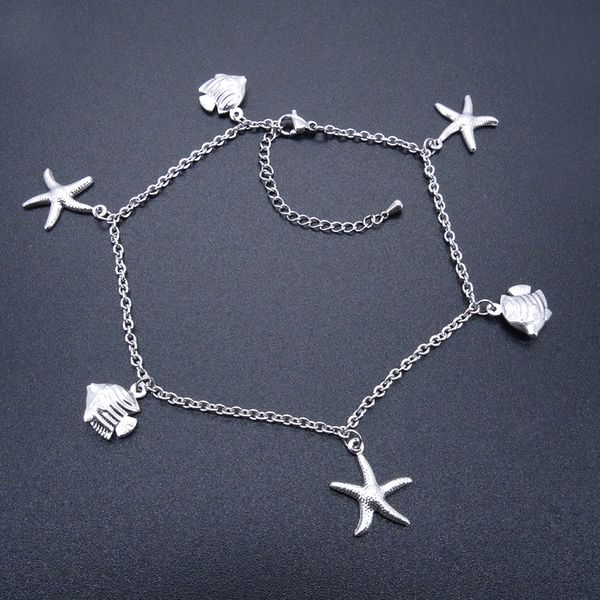 stainless steel anklets fashion jewelry ankle bracelet starfish and fish charm waterproof 23+5 cm adjust to 11" factory offer, Red;blue
stainless steel anklets fashion jewelry ankle bracelet starfish and fish charm waterproof 23+5 cm adjust to 11" factory offer, Red;blue