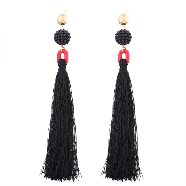 10 colors long section of the retro tassel earrings 2018 new small ball earrings fashion temperament earrings wholesale dhl ing, Silver
10 colors long section of the retro tassel earrings 2018 new small ball earrings fashion temperament earrings wholesale dhl ing, Silver