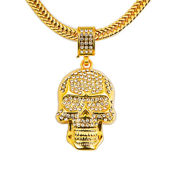 cool skull necklace gold vacuum plating personality necklace women and men hallowmas jewelry & accessories gifts, Silver
cool skull necklace gold vacuum plating personality necklace women and men hallowmas jewelry & accessories gifts, Silver