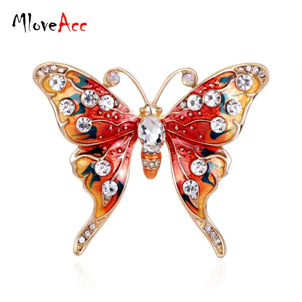 wholesale- mloveacc colorful enamel butterfly brooch insect animal broche rhinestone women jewelry gold plated corsage, Gray
wholesale- mloveacc colorful enamel butterfly brooch insect animal broche rhinestone women jewelry gold plated corsage, Gray