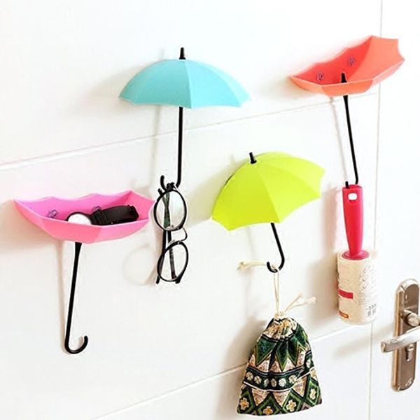 3pcs/set creative umbrella shaped storage hook nail single wall hooks small decorative home decor wall hook key hair pin holder
3pcs/set creative umbrella shaped storage hook nail single wall hooks small decorative home decor wall hook key hair pin holder