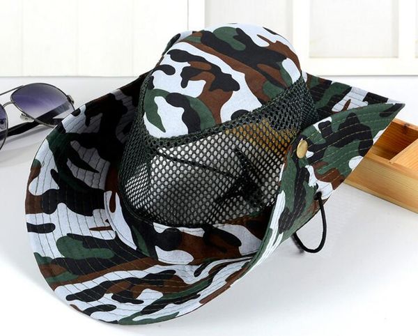 2017 new camouflage sun cap mesh sunshade hats breathable fishing hat men outdoor caps wide brim fisherman hat bucket hats for men, Blue;gray
2017 new camouflage sun cap mesh sunshade hats breathable fishing hat men outdoor caps wide brim fisherman hat bucket hats for men, Blue;gray