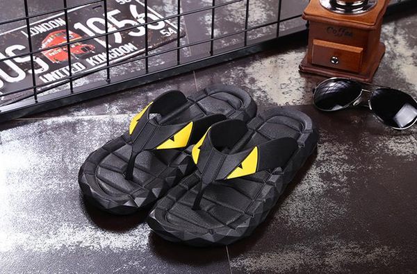 2017 eye monster summer men's shoes flip flops loose-fitting men beach slippers rubber outdoor massage men sandals, Black
2017 eye monster summer men's shoes flip flops loose-fitting men beach slippers rubber outdoor massage men sandals, Black
