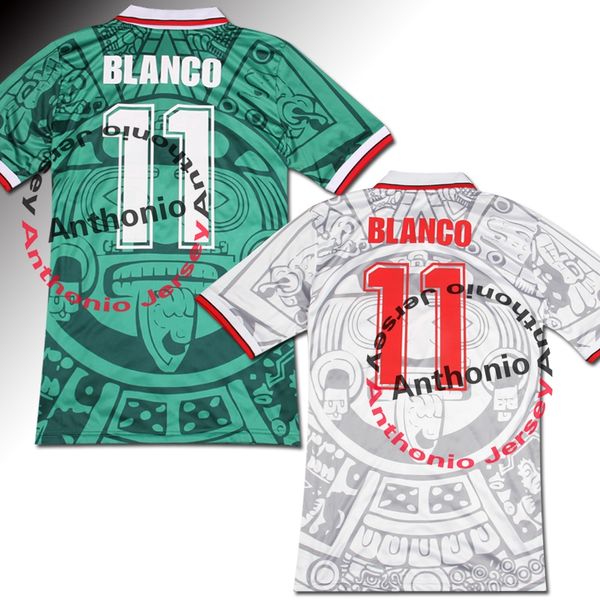 1998 MEXICO RETRO soccer jerseys VINTAGE BLANCO 11 Hernandez 15 GARCIA 10 SANCHEZ Thailand DE Quality Football Jersey shirt Embroidery kit c, Black;yellow
1998 MEXICO RETRO soccer jerseys VINTAGE BLANCO 11 Hernandez 15 GARCIA 10 SANCHEZ Thailand DE Quality Football Jersey shirt Embroidery kit c, Black;yellow
