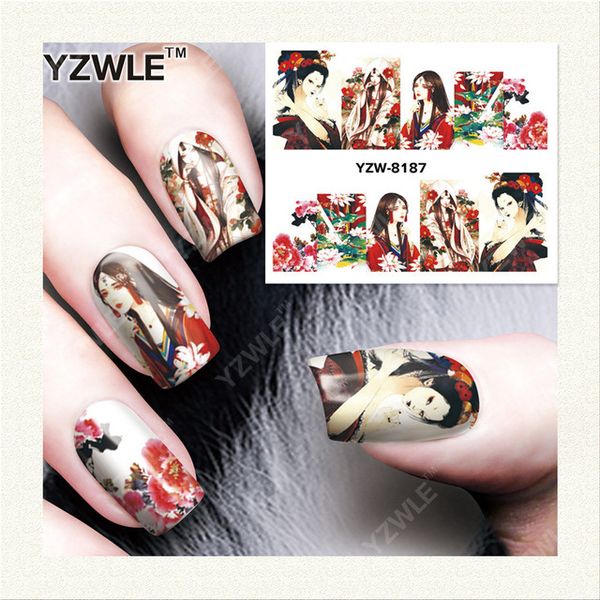 wholesale- yzwle 1 sheet diy decals nails art water transfer printing stickers accessories for manicure salon yzw-8187, Black
wholesale- yzwle 1 sheet diy decals nails art water transfer printing stickers accessories for manicure salon yzw-8187, Black