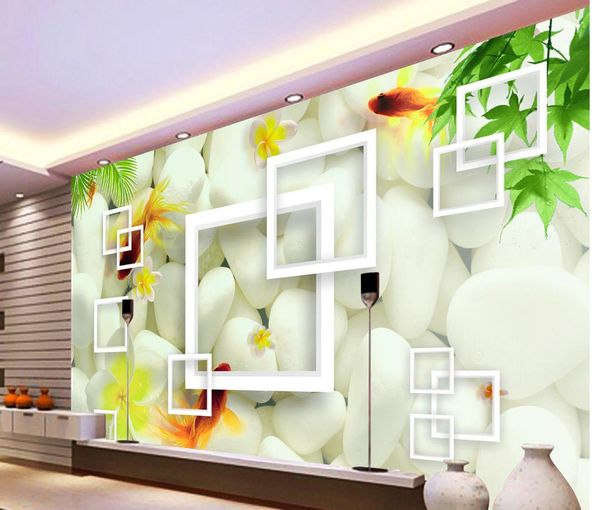 fashion customized simple atmosphere maple leaf goldfish fish stone mural 3d wallpaper 3d wall papers for tv backdrop
fashion customized simple atmosphere maple leaf goldfish fish stone mural 3d wallpaper 3d wall papers for tv backdrop
