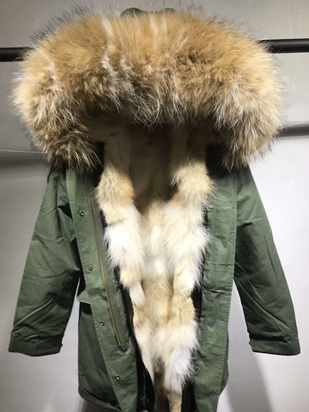 lavish furs snow coats brown raccoon fur trim mukla furs brown white coyote fur lining women long army green parka, Black
lavish furs snow coats brown raccoon fur trim mukla furs brown white coyote fur lining women long army green parka, Black