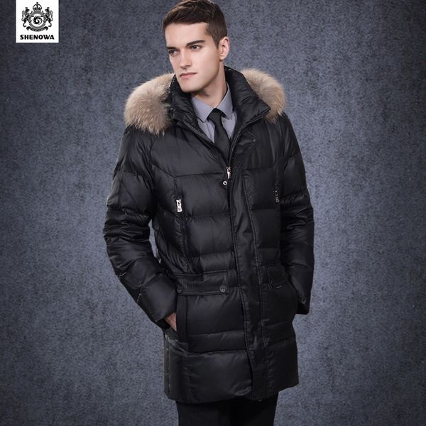 wholesale- men's clothing down jackets business long thick down jacket, luxury raccoon fur collar, Black
wholesale- men's clothing down jackets business long thick down jacket, luxury raccoon fur collar, Black