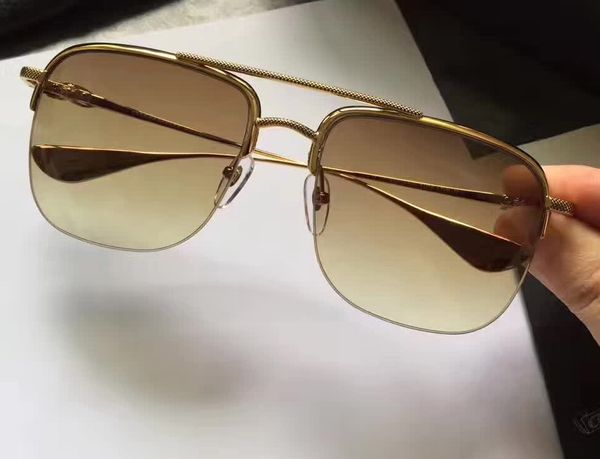 men chrome stains plating sunglasses gold brown gradient lenses designer brand sunglasses 2017 new with case, White;black
men chrome stains plating sunglasses gold brown gradient lenses designer brand sunglasses 2017 new with case, White;black