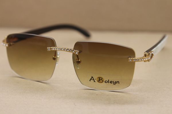 2020 new rimless women men black mix white buffalo sunglasses t8300816 samll diamond glasses outdoors driving glasses frame size:54-18-140mm, White;black
2020 new rimless women men black mix white buffalo sunglasses t8300816 samll diamond glasses outdoors driving glasses frame size:54-18-140mm, White;black