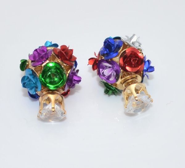 2017 new thick flower glass beads stud earrings double ball earrings for christmas gift women korea rubber fashion jewelry, Golden;silver
2017 new thick flower glass beads stud earrings double ball earrings for christmas gift women korea rubber fashion jewelry, Golden;silver